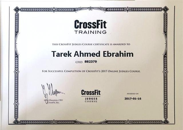 CrossFit Level 1 Course certificate, CrossFit